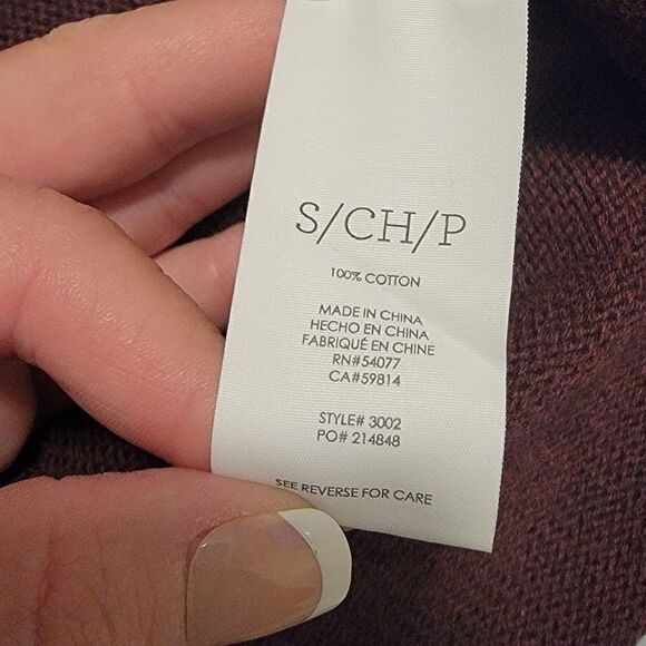 CAbi Port Fringe Wrap Eggplant Wrap Sweater #3002 - Picture 4 of 4